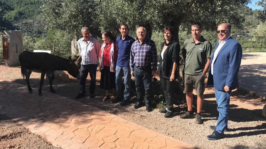 Autoridades y representantes de la DOP Oliva de Mallorca.