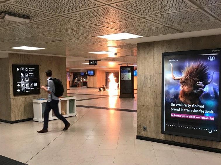 Explosión en la estación central de Bruselas