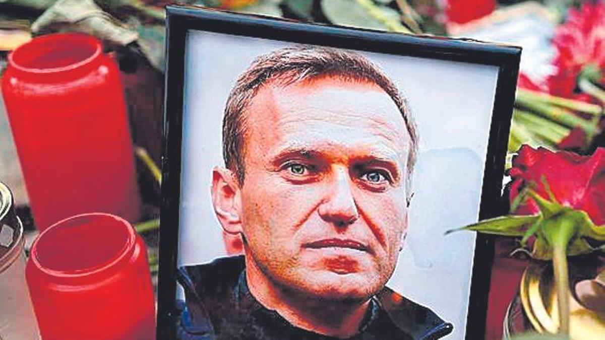 Homenaje a Navalny en Berlín.
