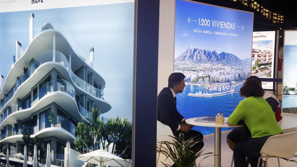 Una imagen de la pasada edición del Salón Inmobiliario del Mediterráneo (SIMed), en el Palacio de Ferias de Málaga.