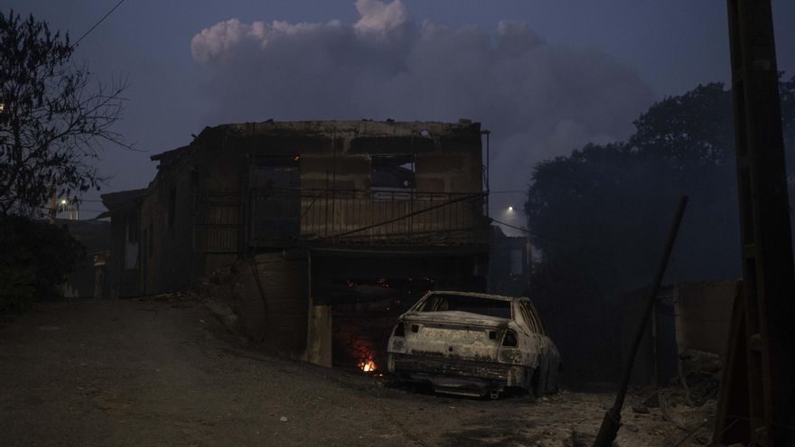 Casas destruidas, numerosos desalojos y miles de hectáreas arrasadas en Ourense: «Parece unha guerra»
