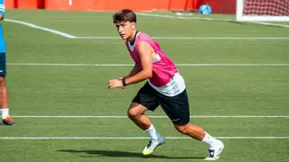 Pablo Torre ya suda como jugador del Mallorca