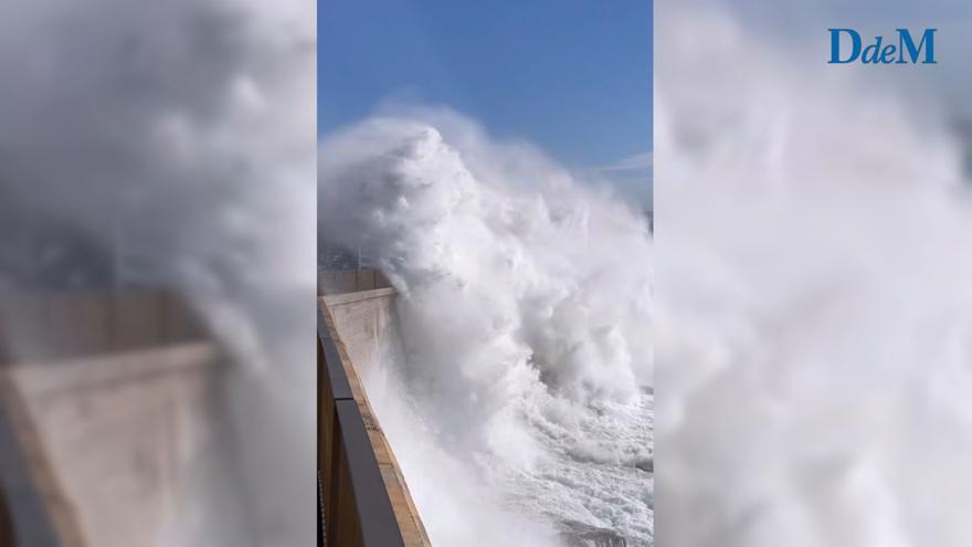 VÍDEO) Tiempo en Mallorca | El temporal deja imágenes espectaculares del  fuerte oleaje en el Dique del Oeste, en Palma - Diario de Mallorca