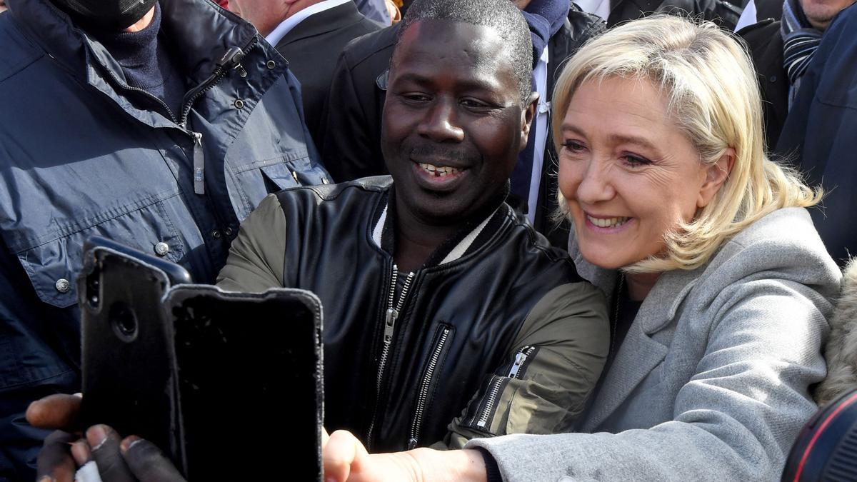 La candidata presidencial francesa Marine Le Pen.