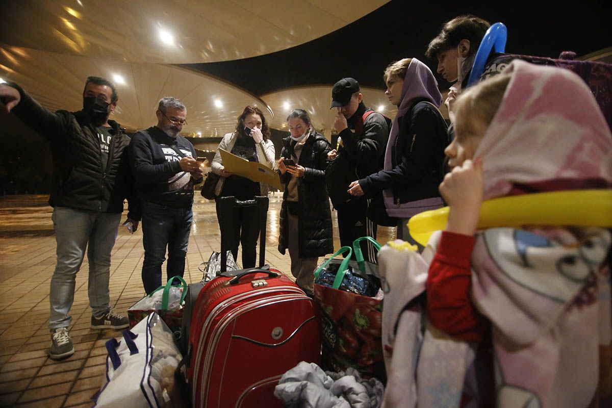 Llega a Córdoba un autobús de refugiados ucranianos