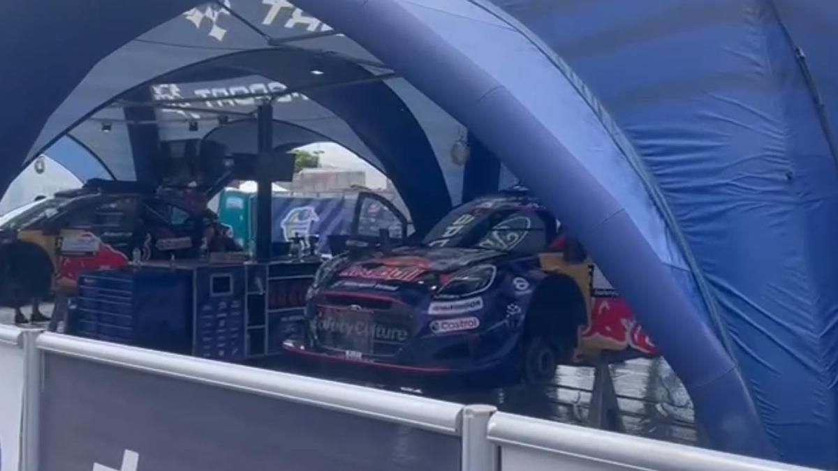 Fan zone del rally en el anexo