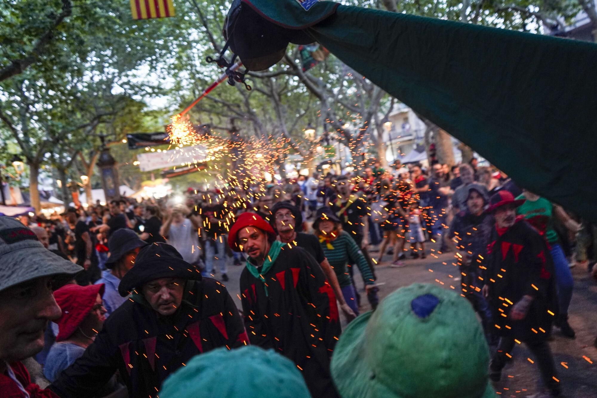 Passacarrers de Patum de dissabte