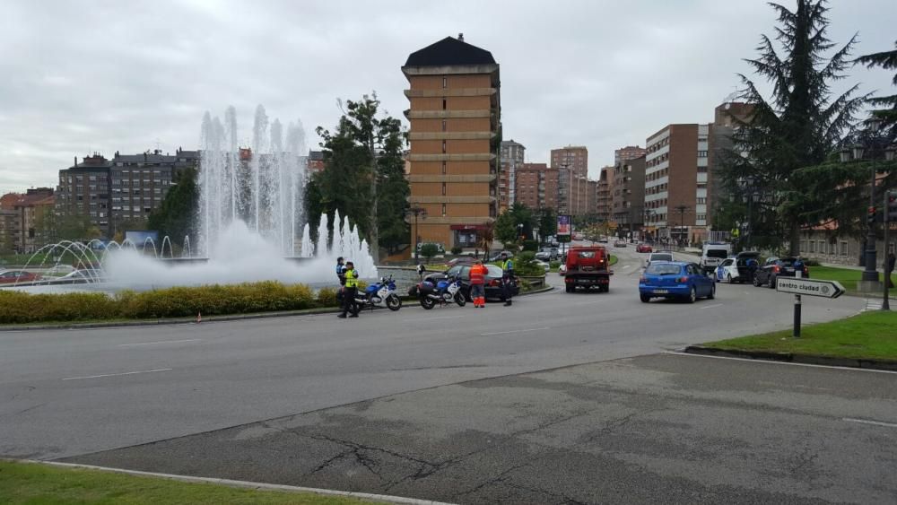 Accidente en la plaza Castilla