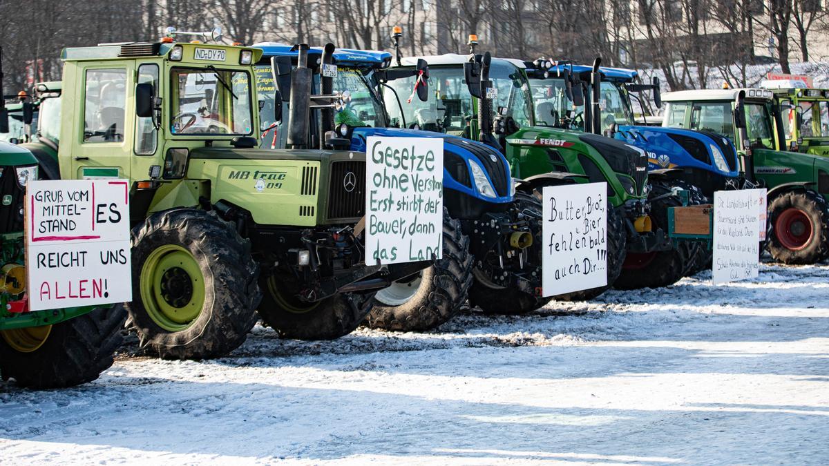 Protestas de agricultores en Alemania.