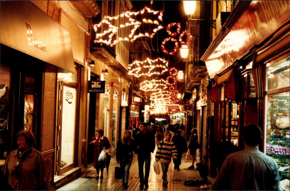 Así eran antes la luces de Navidad de Palma