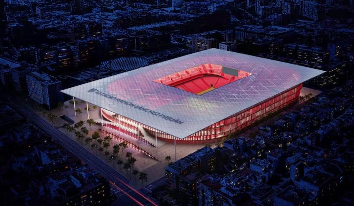 Así será el nuevo estadio Sánchez-Pizjuán, del Sevilla FC, que el club defiende que no será comparable al Bernabéu