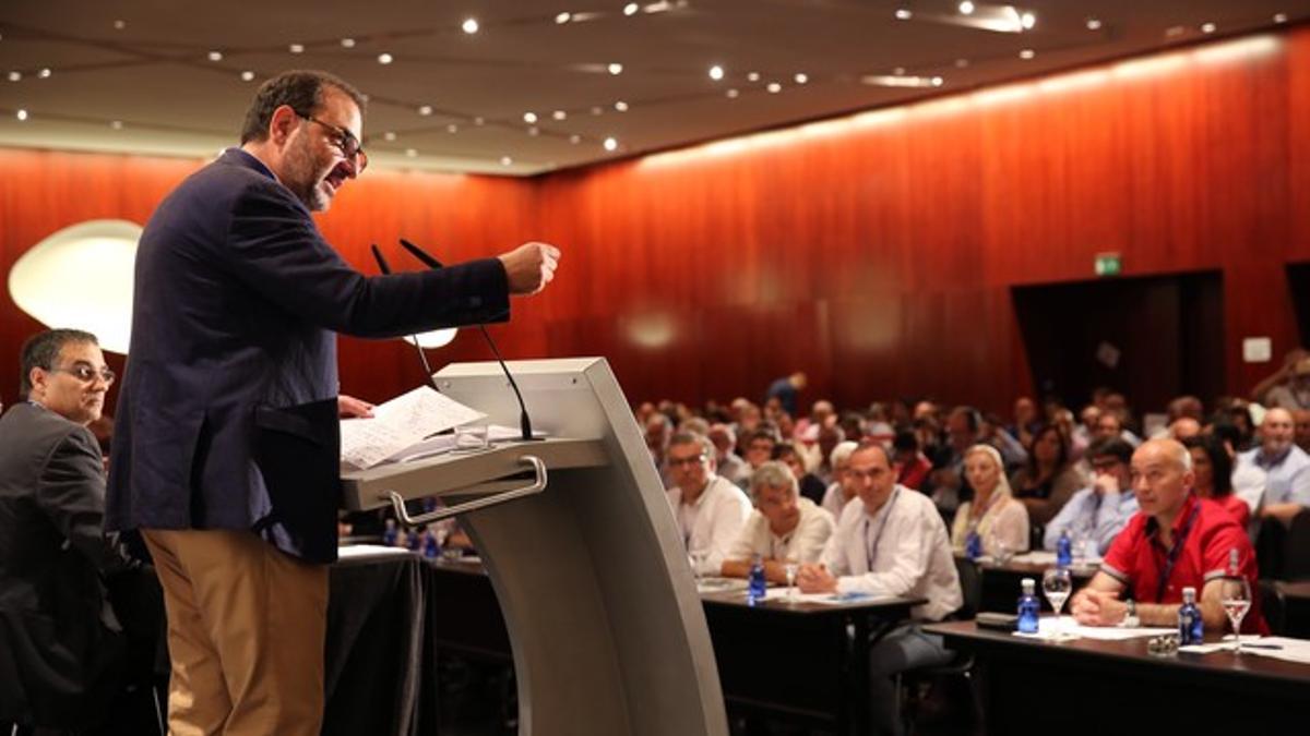 Espadaler, durante su intervención en el consell nacional de Unió, este sábado.