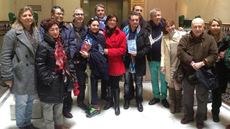 María Gámez en el homenaje a Vicente Aleixandre.