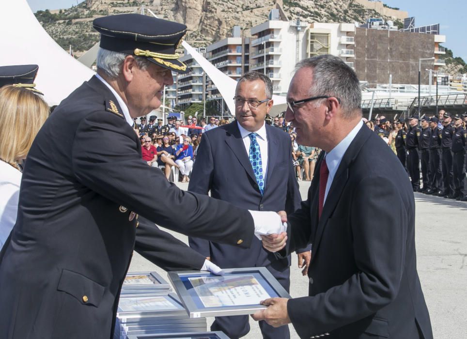 Un momento del acto de la Policía.