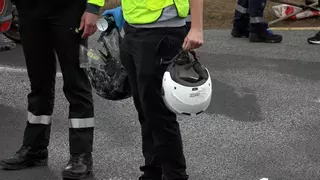 Estable en la UCI el motorista del accidente mortal de la carretera de Sant Josep