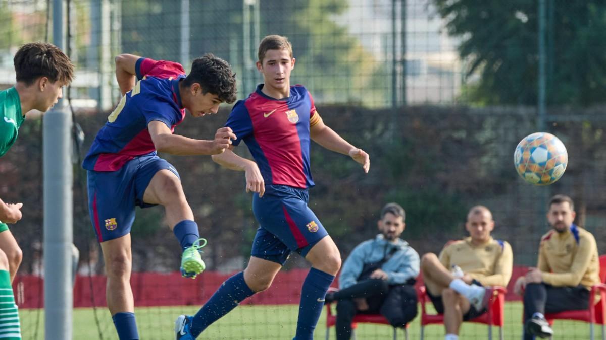 Ahmed Abarkane se ha adaptado de maravilla al Barça