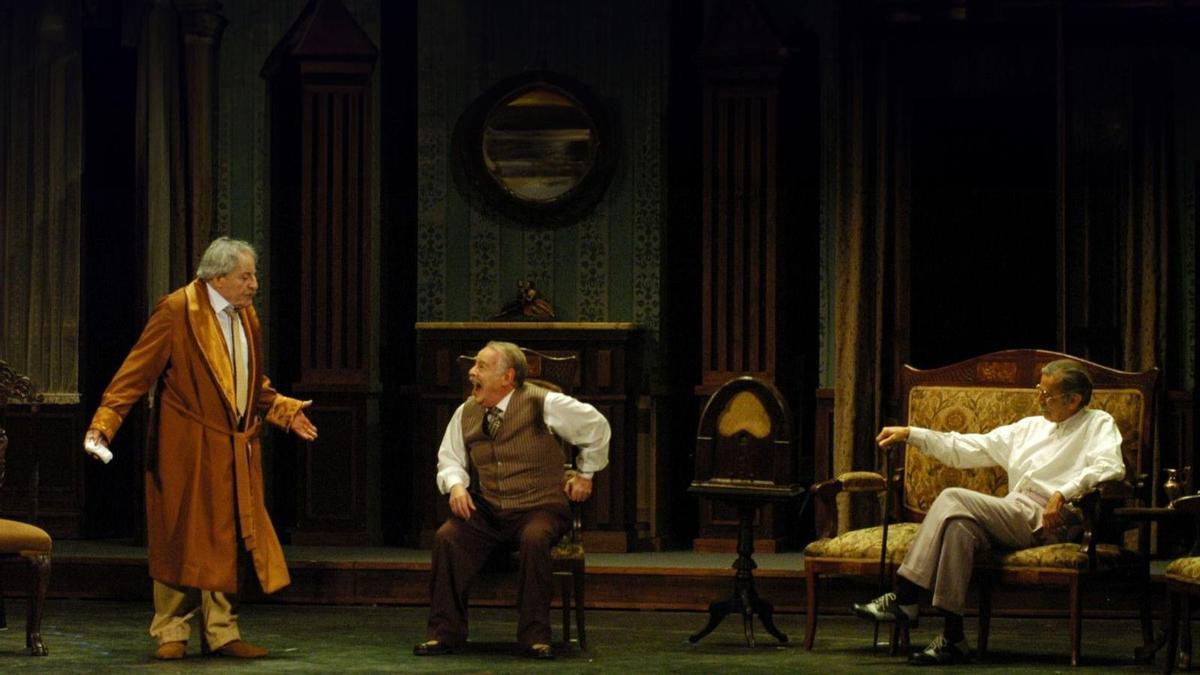 Representación de 'Así es la vida' no escenario do Teatro Nacional Cervantes (Buenos Aires).