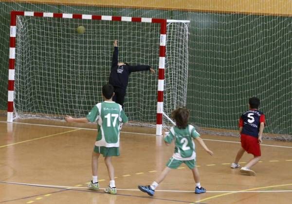 BALONMANO: Maristas-Casablanca (alevín masculino) / Maristas-Balonmano Aragón (infantil) / Maristas-Aragón Santa Isabel (benjamín mixto)