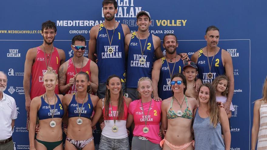 La primera prueba del Circuito Mediterranean Beach Volley ya tiene campeones