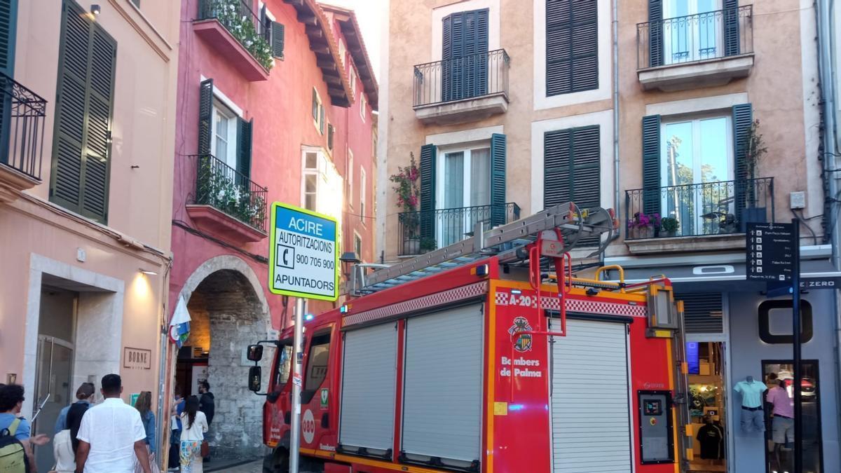 Archivo - Una actuación de los Bomberos de Palma.