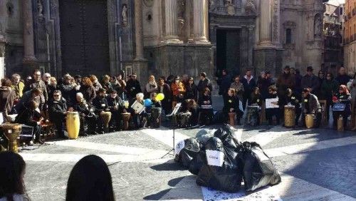 Docentes protestan en las calles de Murcia