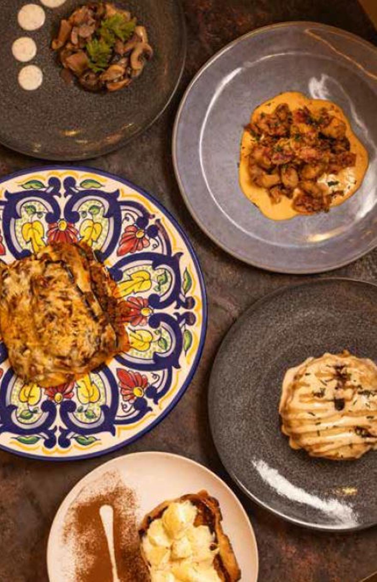 Varios platos de La Josefita