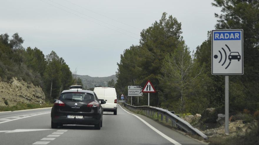 Senyals de trànsit a la C-55