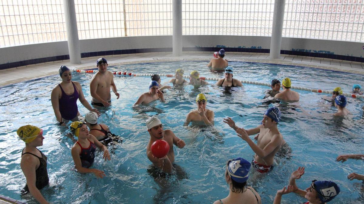 Una actividad de natación