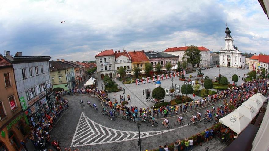 Una imagen de la etapa del sábado del Tour de Polonia.