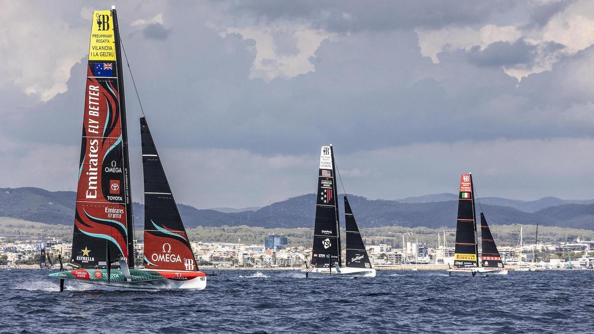 La Copa América de vela iza las velas en Vilanova i la Geltrú