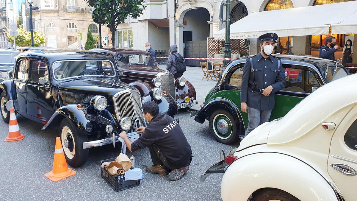 Rodaje de Un Asunto Privado, la serie de Amazon, en Vigo