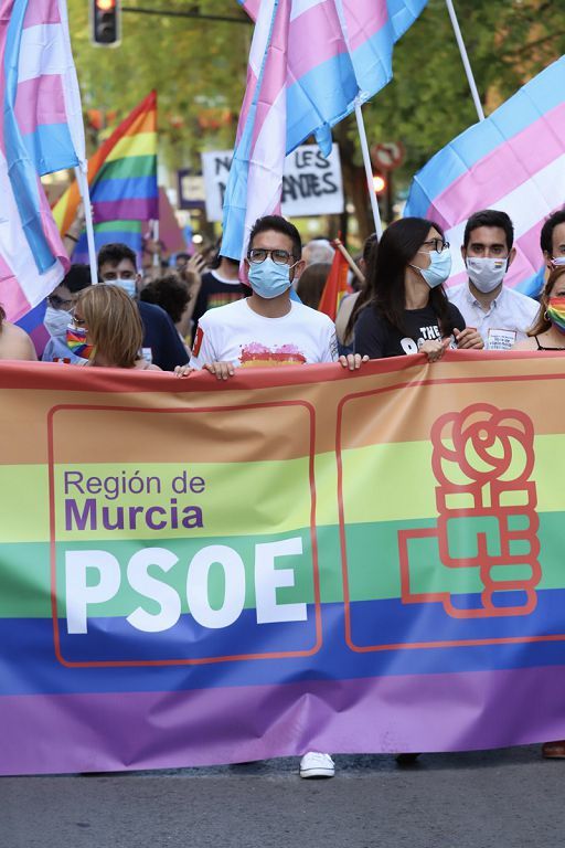 Marcha del colectivo LGTBI+ en Murcia