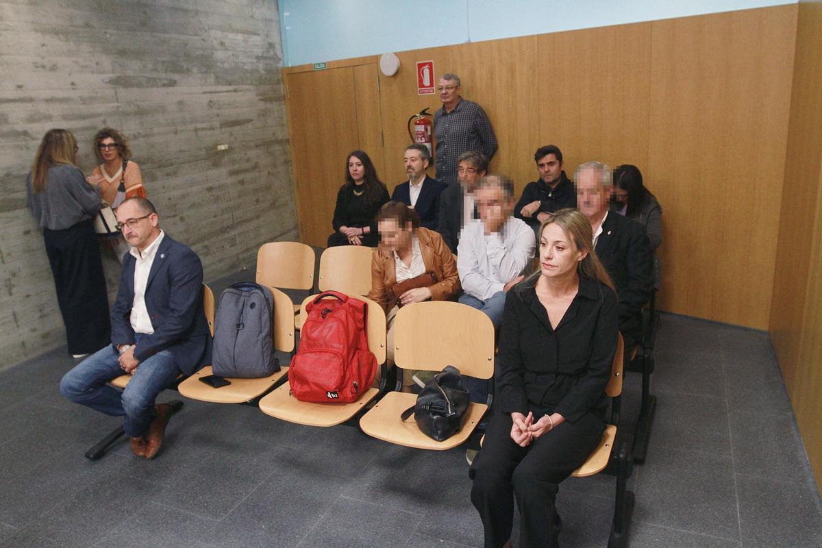 En el juicio, el exconcejal Telmo Ucha, que acosó laboralmente a la jefa de la Policía Local, María Barrera.