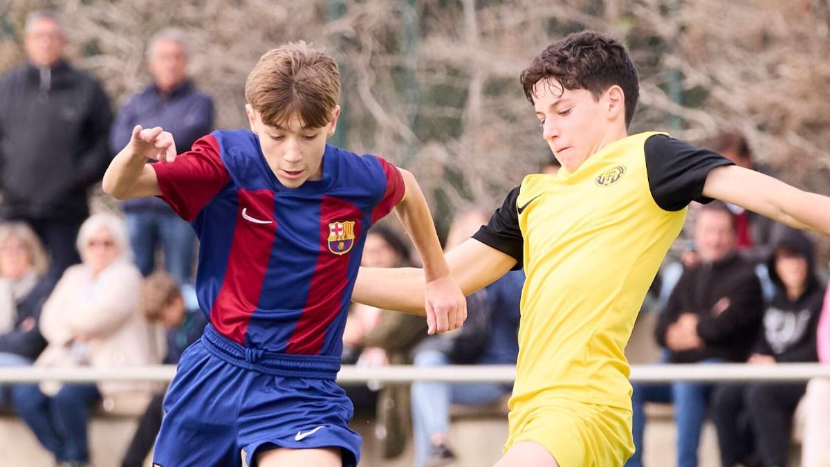 Artem Rybak es uno de los zurdos de más futuro de La Masia