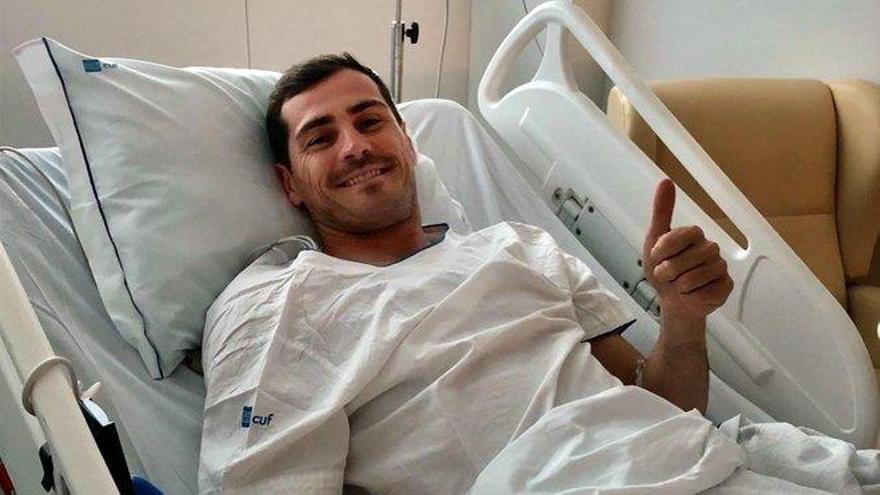 Iker Casillas evoluciona favorablemente y sin complicaciones