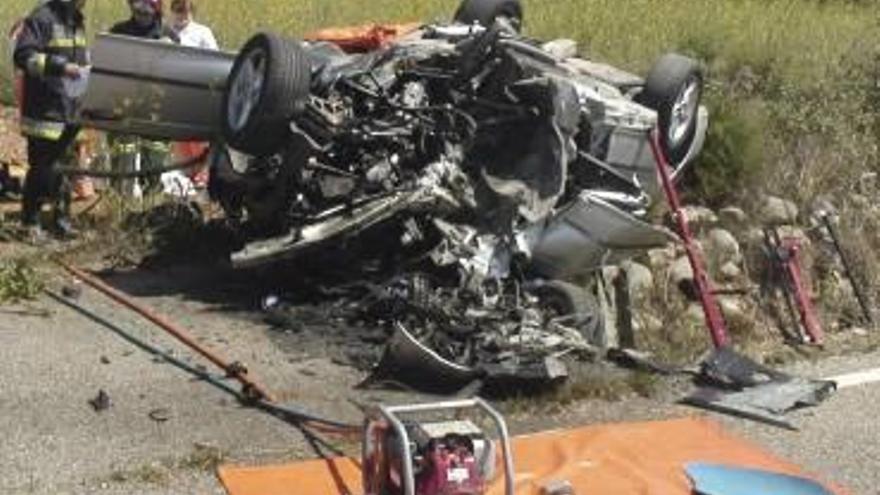 Tres muertos en Castellón cuando volvían en coche de un entierro