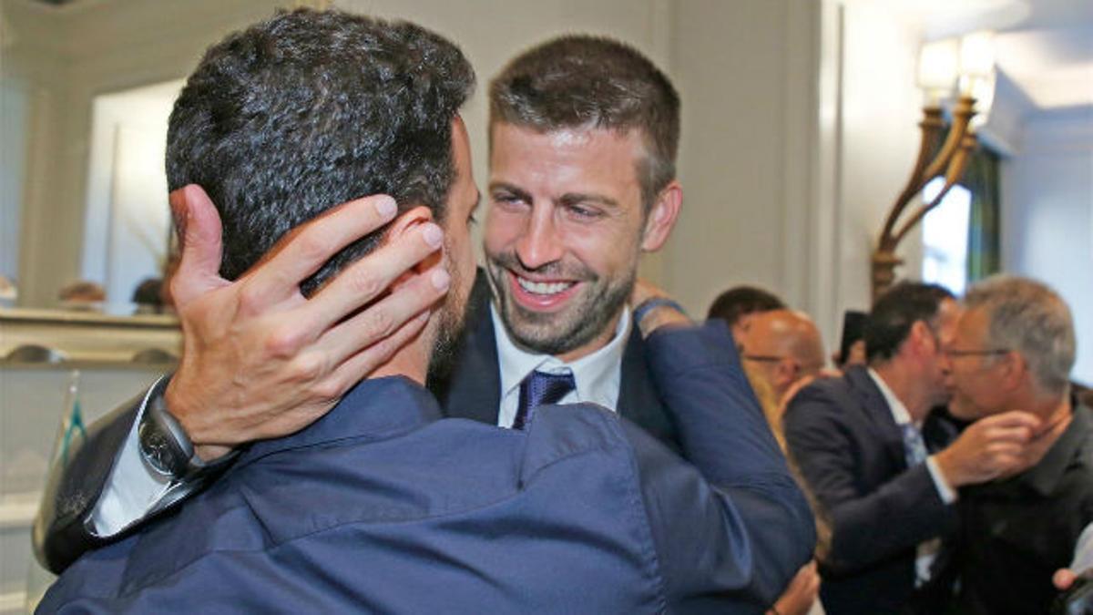 Así celebró Piqué el éxito de su copa Davis