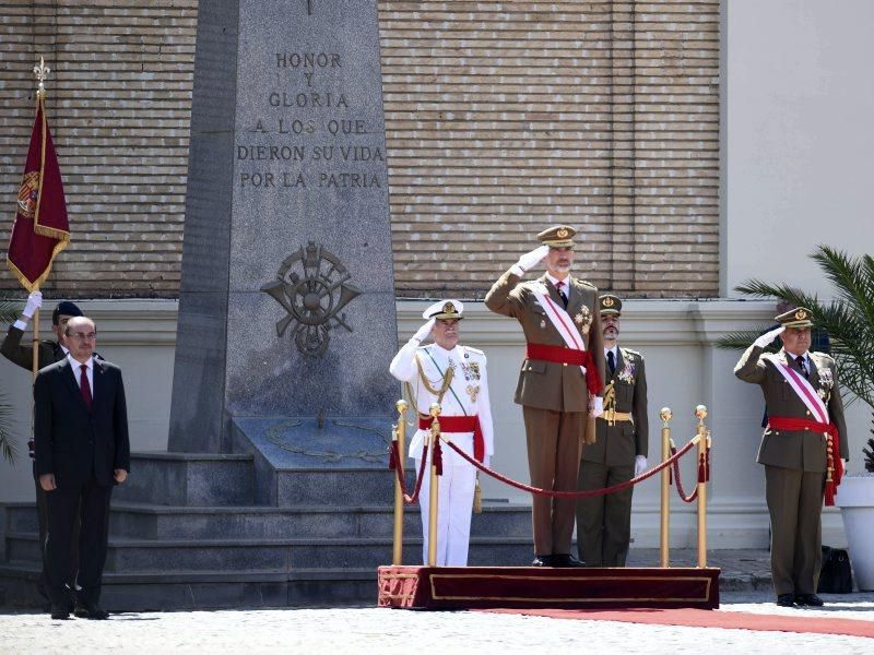 Visita de Felipe VI a la Academia General Militar de Zaragoza