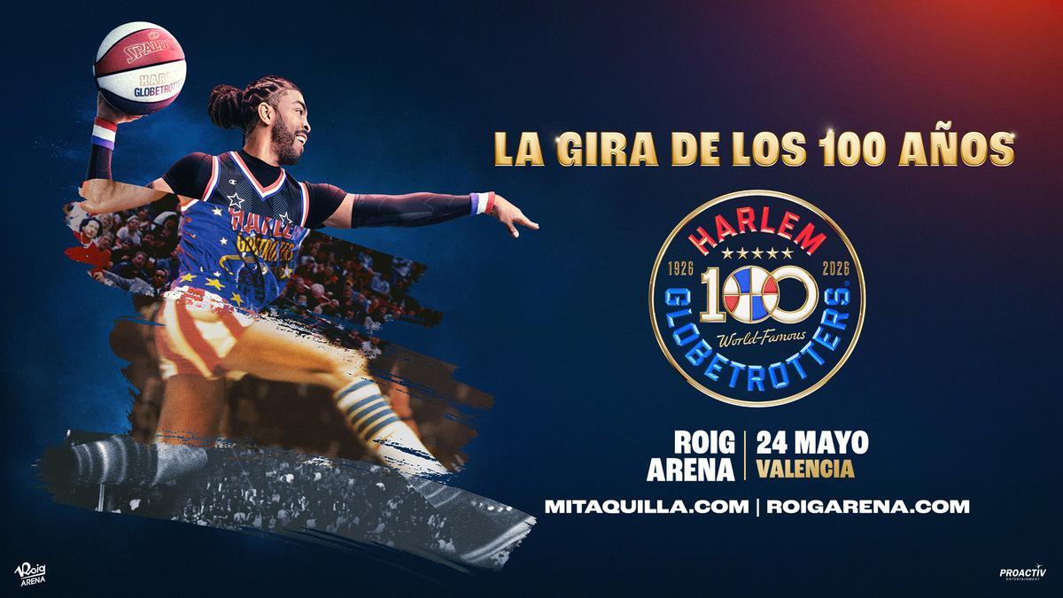 Cartel Harlem Globetrotters en Roig Arena