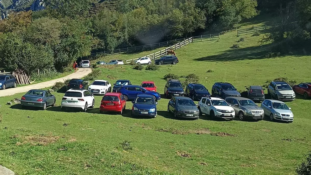Foro Laviana denuncia ante el Seprona el "estacionamiento masivo" de coches en la zona de "pastos comunales" de la Campa Gües de asistentes al homenaje a los represaliados del pozo Funeres, organizado por el PSOE