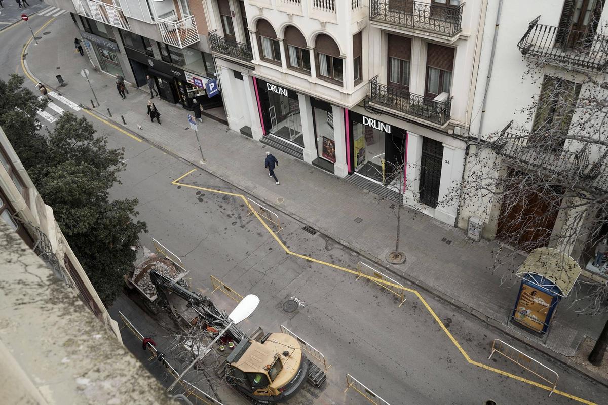 Vista d’una part del tram on arribaran les obres a partir de dilluns