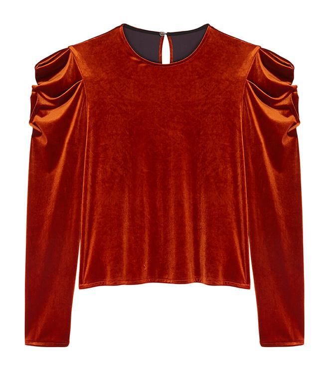 Top de terciopleo con detalles de Find