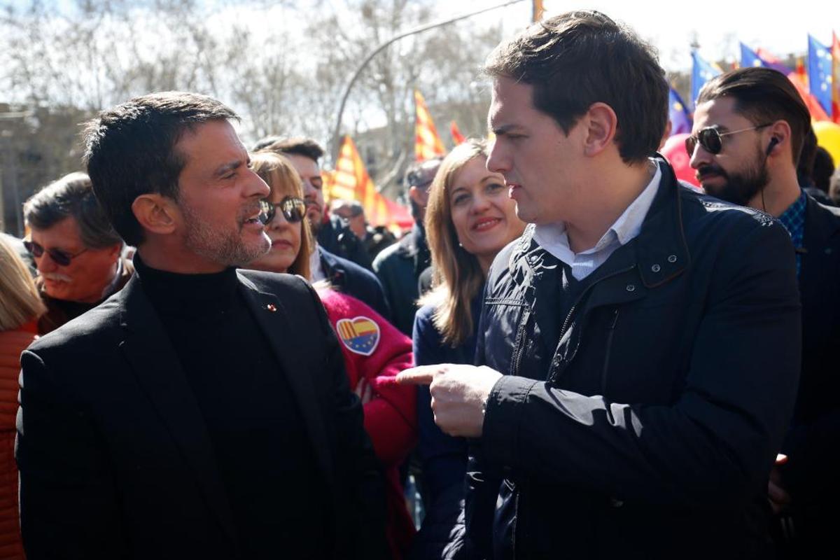 Manifestación de Sociedad Civil Catalana