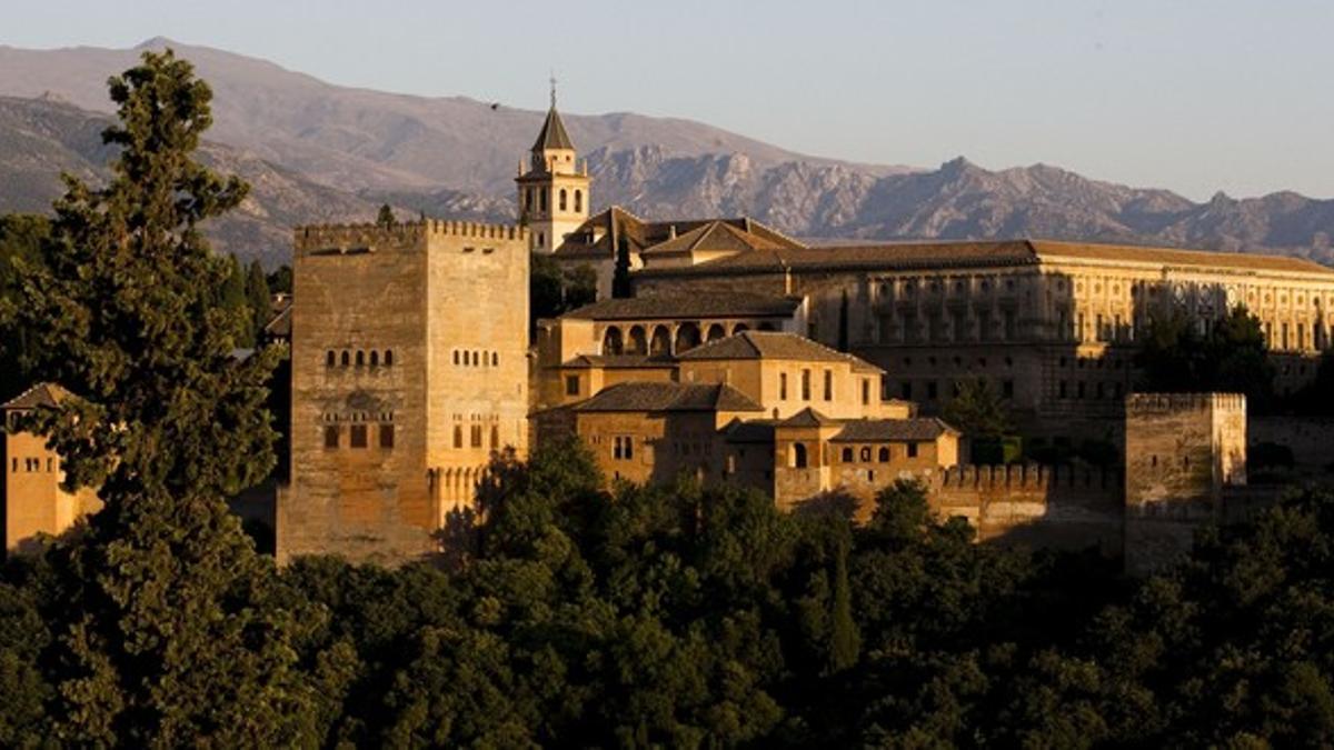 Vista panorámica de la Alhambra de Granada.