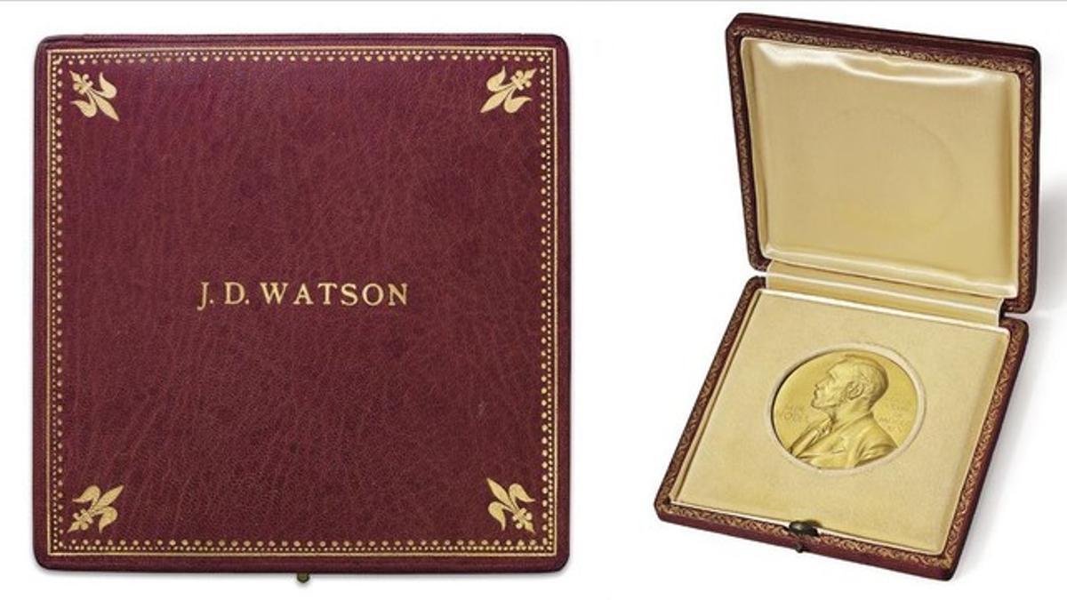 La medalla de James Watson subastada en la casa londinense Christie's