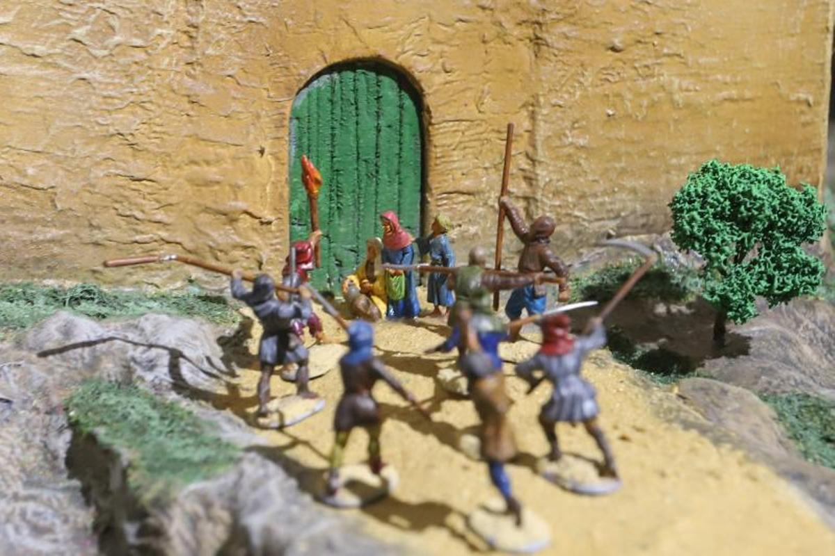 Maqueta de la Orihuela musulmana que se exhibe en el Museo de la Reconquista