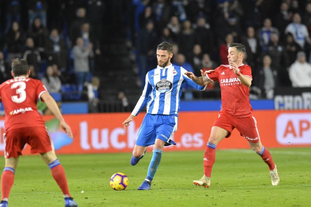 El Dépor doblega al Zaragoza en Riazor