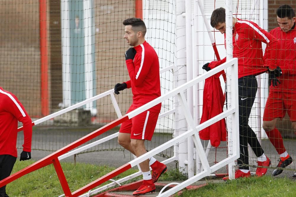 Jony vuelve a entrenar con el Sporting