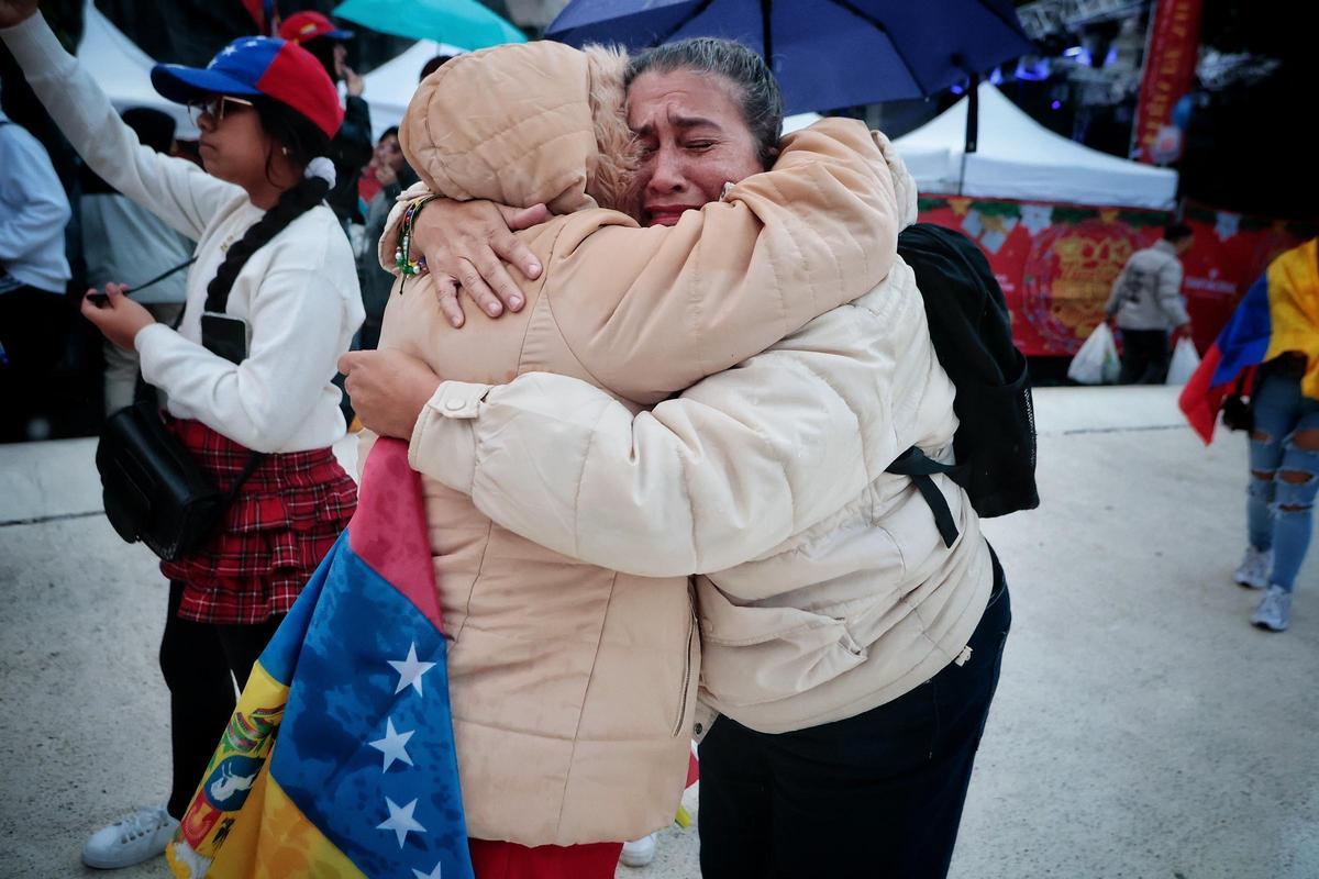Concentración contra Maduro en plaza de España