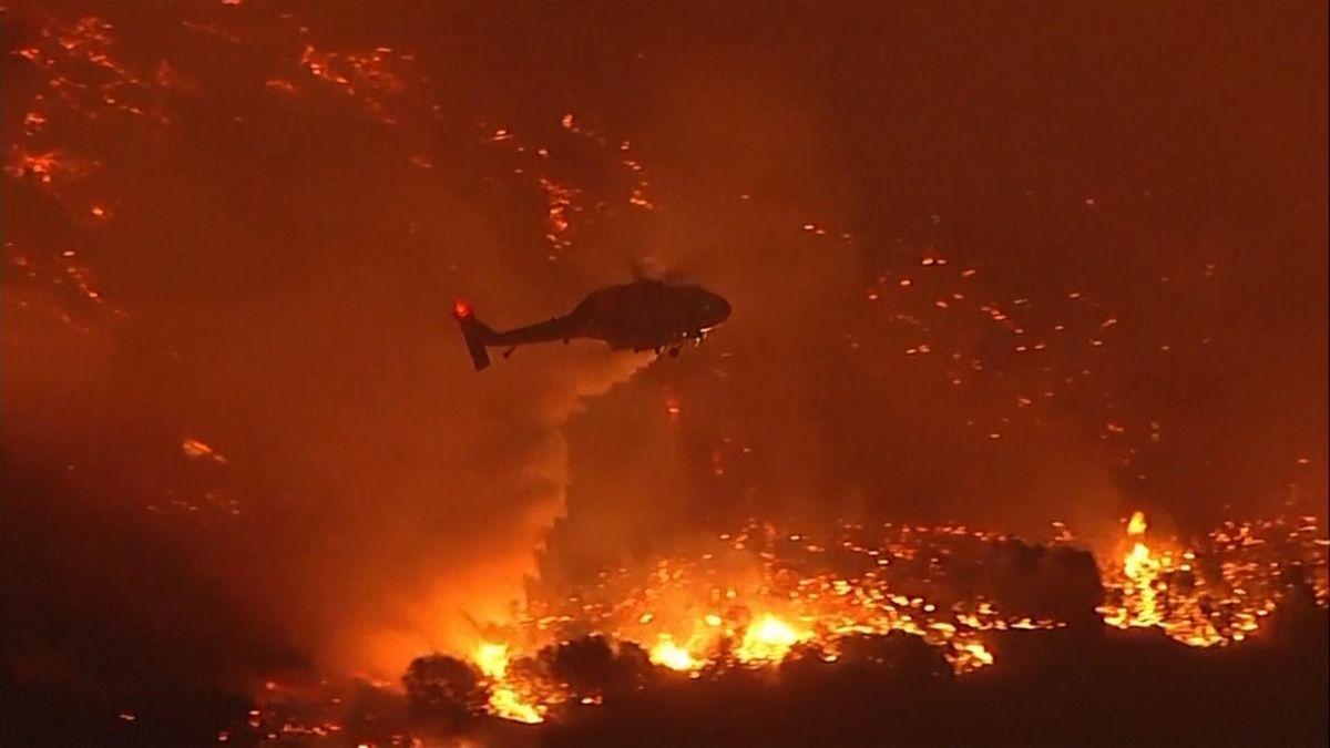 Impactantes imágenes aéreas de las llamas que continúan arrasando Los Ángeles